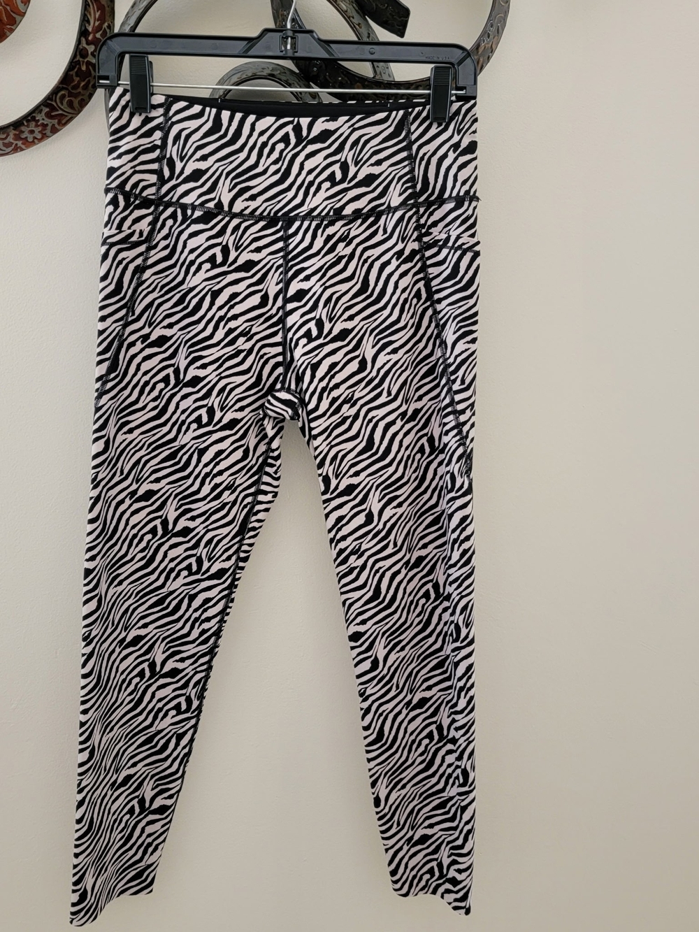 Victoria's Secret Black & White Zebra Print Leggings